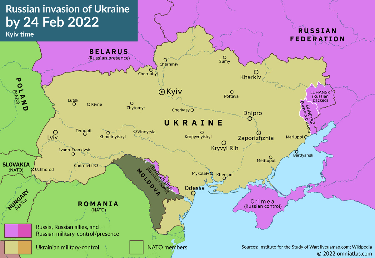 Ukraine War 23 Feb 2022