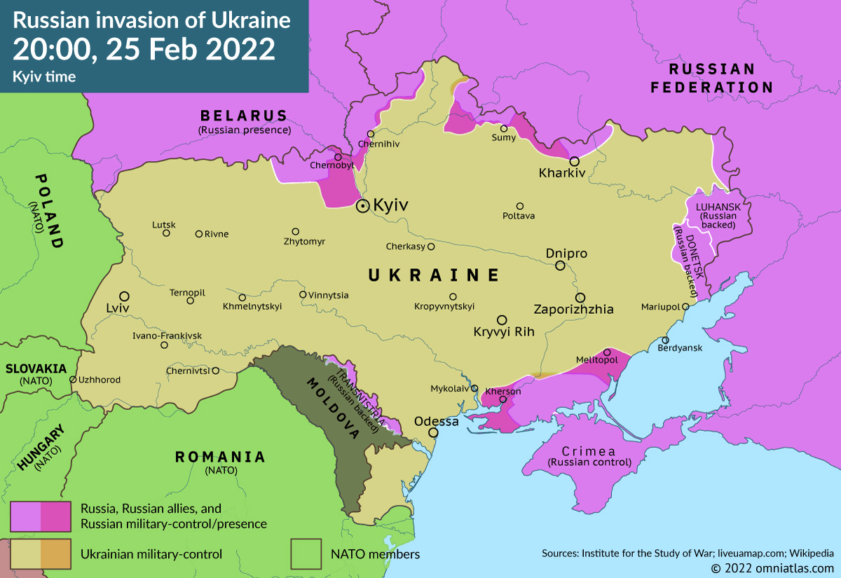 Ukraine War 25 Feb 2022