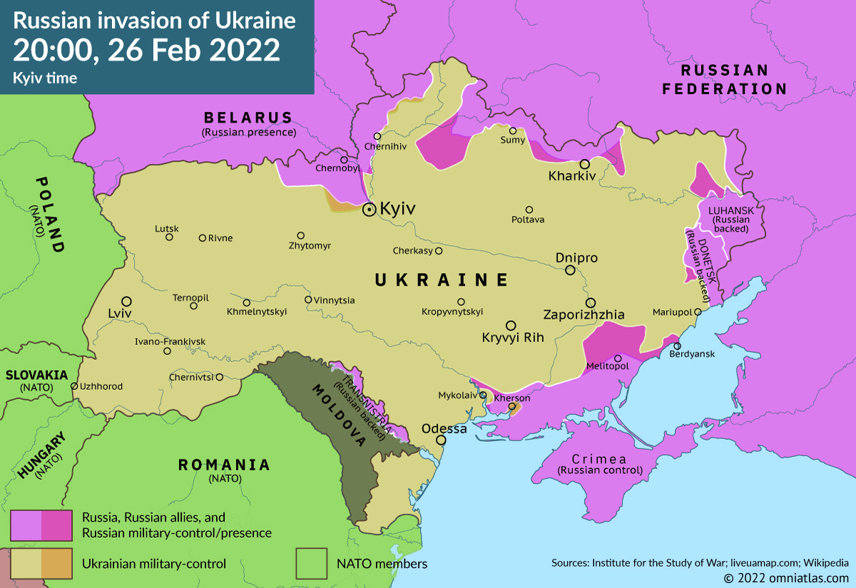 Ukraine War 26 Feb 2022