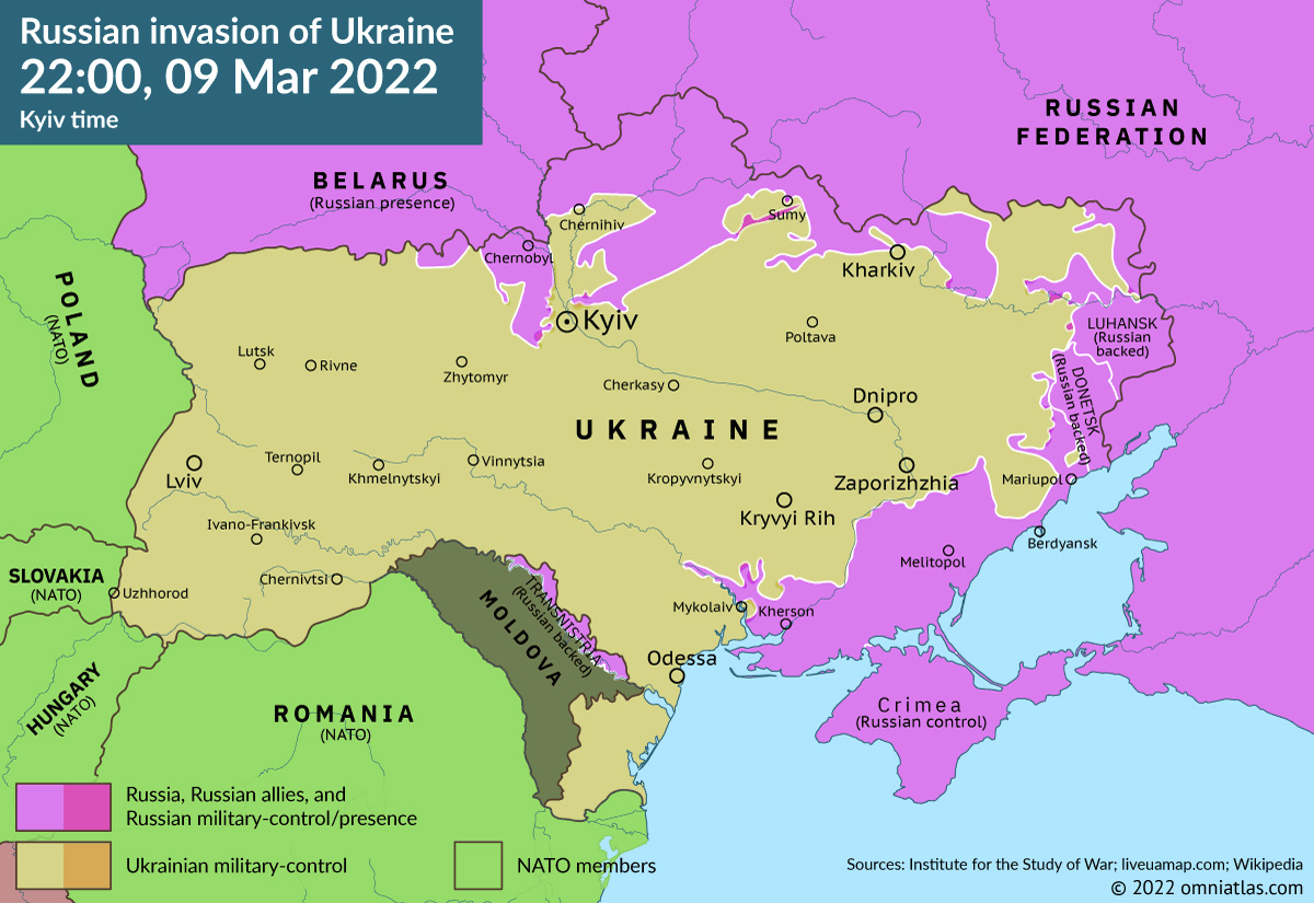 Ukraine War 9 Mar 2022