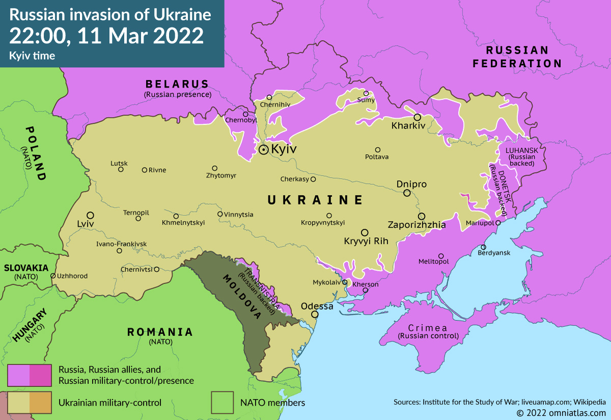 Ukraine War 11 Mar 2022