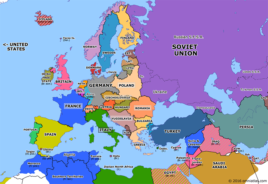 Hitler Gains Power | Historical Atlas of Europe (30 January 1933