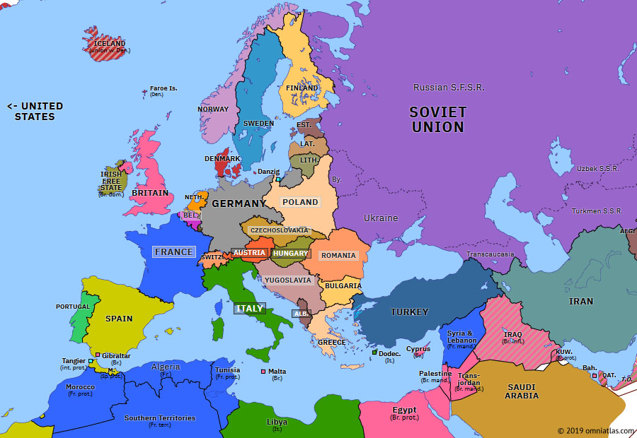 Remilitarization Of The Rhineland Historical Atlas Of Europe 7