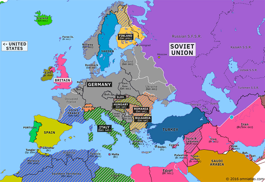 map of europe 1942 The War Expands Historical Atlas Of Europe 20 January 1942 map of europe 1942