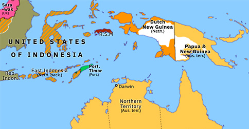 map of northern australia and indonesia United States Of Indonesia Historical Atlas Of Australasia 25 map of northern australia and indonesia
