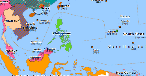 Eve Of Pearl Harbor Historical Atlas Of Asia Pacific 6 December