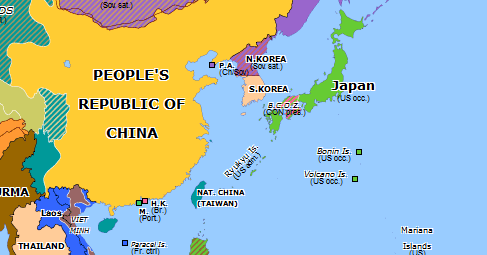 Nationalist Taiwan  Historical Atlas of Asia Pacific (29 December 1949)  Omniatlas