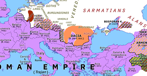 Second Dacian War Historical Atlas Of Europe 8 August 106