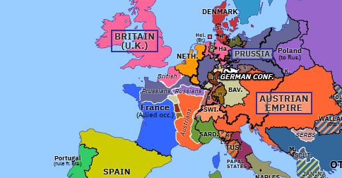 Holy Alliance Historical Atlas Of Europe 26 September 1815