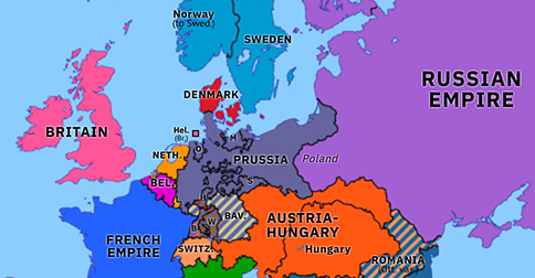 North German Confederation Historical Atlas Of Europe 21