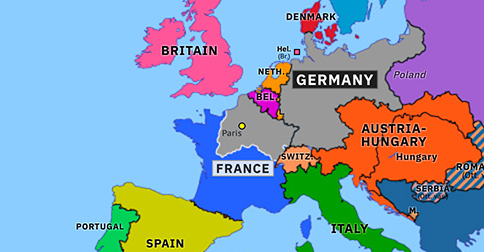 germany on the map of europe Unification Of Germany And Fall Of Paris Historical Atlas Of Europe 28 January 1871 Omniatlas germany on the map of europe