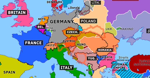 Treaty Of St Germain Historical Atlas Of Europe 10 September