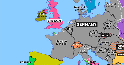 Normandy Landings Historical Atlas Of Europe 20 June 1944 Omniatlas