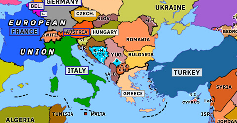 Kosovo War Historical Atlas Of Europe 12 June 1999 Omniatlas