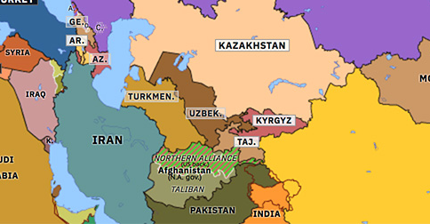 Us Invasion Of Afghanistan Historical Atlas Of Northern Eurasia