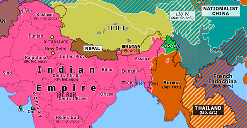 Battle of Imphal-Kohima | Historical Atlas of Southern Asia (15 April ...