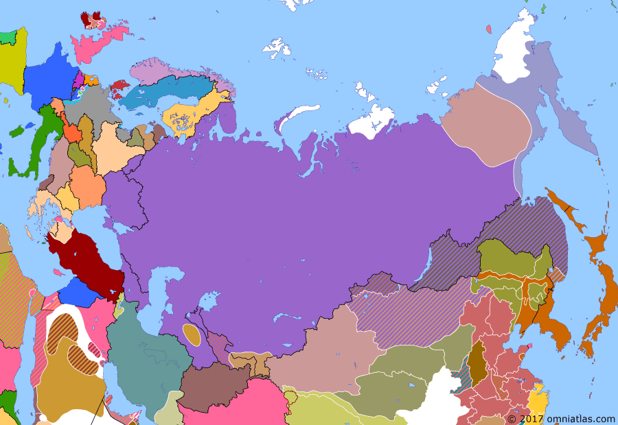 Historical Atlas of Northern Eurasia (1 July 1922) | Omniatlas